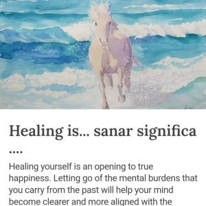 Healing quote illustration